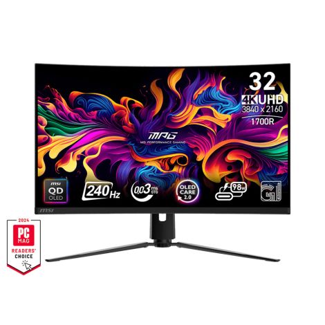 MSI MPG/321CURX/31,5"/QD-OLED/4K UHD/240Hz/0,3ms/Black/2R MPG 321CURX QD-OLED