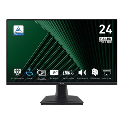 MSI Pro/MP245G/23,8"/IPS/FHD/100Hz/1ms/Black/2R PRO MP245G