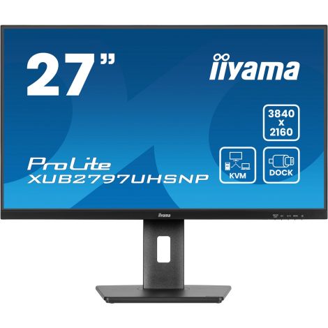 iiyama ProLite/XUB2797UHSNP-B1/27"/IPS/4K UHD/60Hz/4ms/Black/3R XUB2797UHSNP-B1