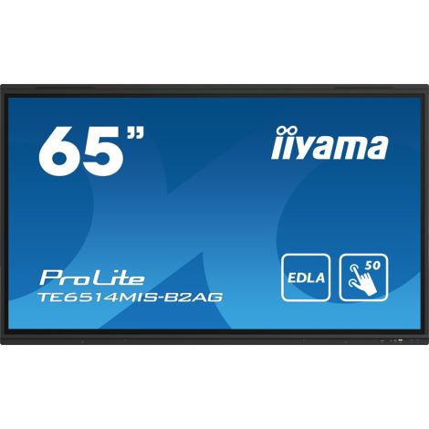 65" iiyama TE6514MIS-B2AG: VA, 4K, 50P, Google EDLA TE6514MIS-B2AG