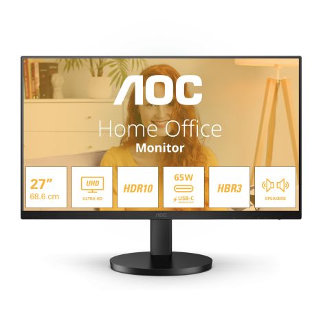 AOC/U27B3CF/27"/IPS/4K UHD/60Hz/4ms/Black/3R U27B3CF