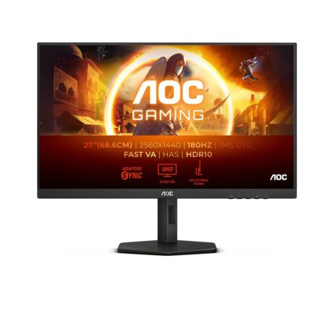 AOC Gaming/Q27G4XN/27"/VA/QHD/180Hz/1ms/Black/3R Q27G4XN