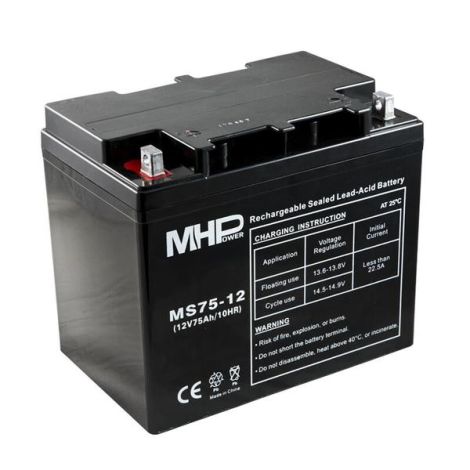 Pb akumulátor MHPower VRLA AGM 12V/75Ah (MS75-12) MS75-12