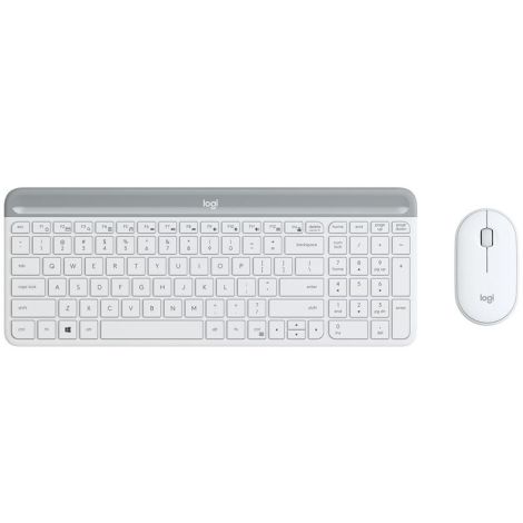 set Logitech slim Wireless MK470 - white, US 920-009205