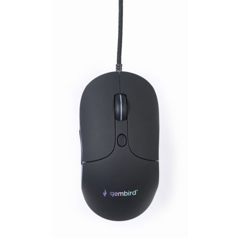 Gembird MUS-UL-02/Ergonomická/Optická/Pre pravákov/2 400 DPI/Drôtová USB/Čierna MUS-UL-02