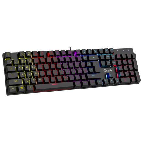 C-TECH Morpheus RGB/Drôtová USB/ CZ- SK layout/Čierna GKB-11