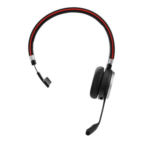 Jabra Evolve 65 SE/Mono/BT/Bezdrať/MS/Stand/Čierna-červená 6593-833-399