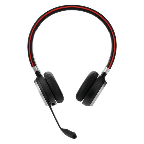 Jabra Evolve 65 SE/Stereo/BT/Bezdrať/MS/Čierna-červená 6599-833-309