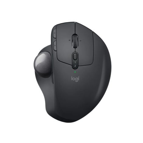 Logitech MX Ergo/Ergonomická/Optická/Pre pravákov/2048 DPI/USB+BT/Grafitová 910-005179