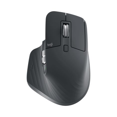 LOGITECH MX Master 3S/Kancelárska/Laserová/Pre pravákov/8 000 DPI/USB+BT/Grafitová 910-006582