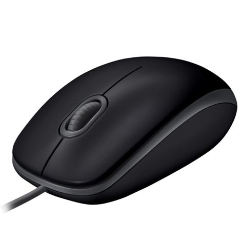 Logitech B110 Silent/Kancelárska/Optická/1 000 DPI/Drôtová USB/Čierna 910-005508