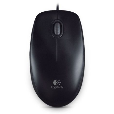 Logitech B100/Kancelárska/Optická/800 DPI/Drôtová USB/Čierna 910-003357