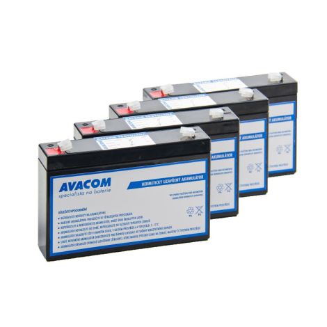 Batériový kit AVACOM AVA-RBC34-KIT náhrada pre renováciu RBC34 (4ks batérií) AVA-RBC34-KIT