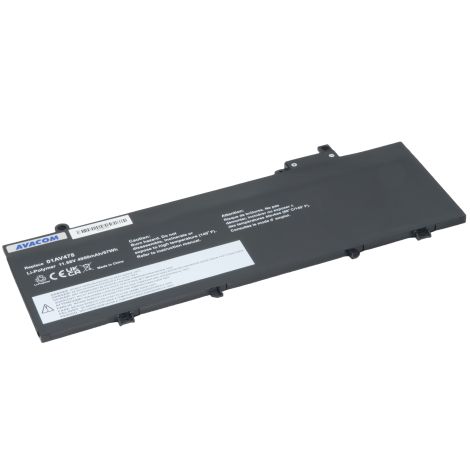 Batéria AVACOM pre Lenovo ThinkPad T480S Li-Pol 11,58 V 4950mAh 57Wh NOLE-T480S-69P