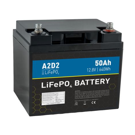 A2D2 batéria LiFePO4 12,8V 50Ah M6 LFA2-12V050C10-M6B1