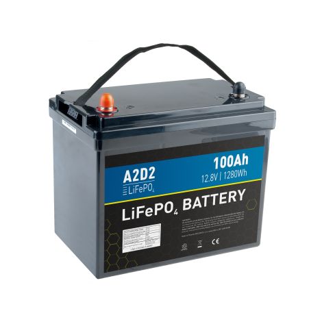 A2D2 batéria LiFePO4 12,8V 100Ah M8 (Size of 75Ah) LFA2-12V100C10-M8B2