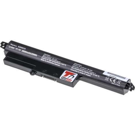 Batéria T6 Power Asus X200, X200, X200, F200, F200, F200, R200, 2600mAh, 29Wh, 4cell NBAS0094