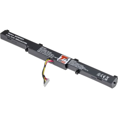 Batéria T6 Power Asus GL752, N552, N752, FX553, G553, GL553, 2600mAh, 37Wh, 4cell, Li-ion NBAS0123