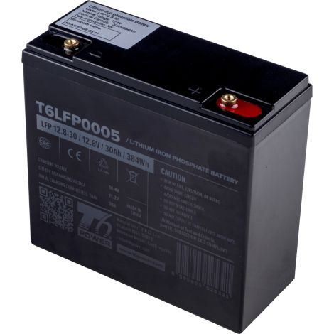 Batéria T6 Power LiFePO4, 12.8V, 30Ah, 384Wh, Bluetooth, T12 T6LFP0005