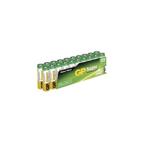 GP SUPER ALKALINE BATTERY AAA (LR03) - 20KS 1013100210