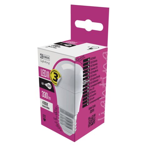 EMOS LED ŽÁROVKA CLASSIC MINI GL 4W(30W) 330lm E27 NW 1525733406