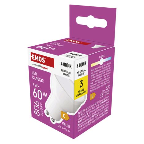 LED CLS MR16 7W (60W) 806 lm GU10 NW 1525730419