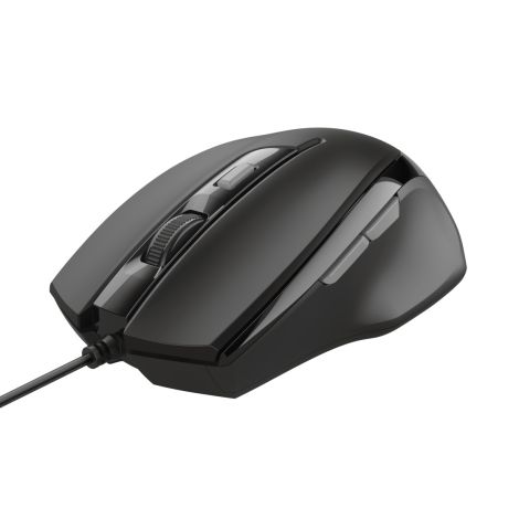 TRUST VOCA/Kancelárska/Optická/Pre pravákov/2 400 DPI/Drôtová USB/Čierna 23650