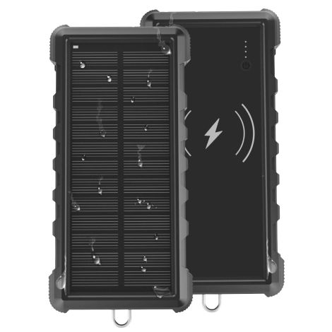 Solární powerbanka VIKING W24W 24000mAh, QC3.0, bezdrátové nabíjení VSPW24W