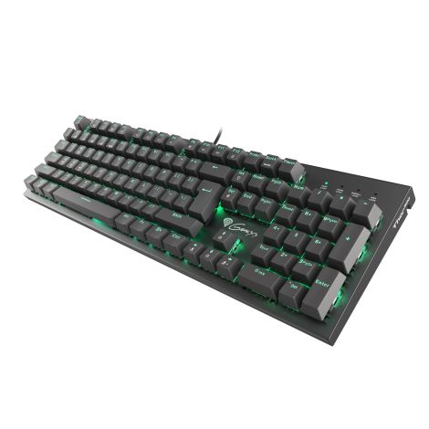 Genesis herná mechanická klávesnica THOR 300/RGB/Outemu Blue/Drôtová USB/US layout/Čierna NKG-0947