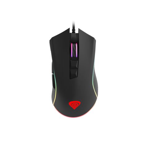 Genesis herná otpická myš KRYPTON 770/RGB/Herná/Optická/Pre pravákov/6 000 DPI/Drôtová USB/Čierna NMG-1163