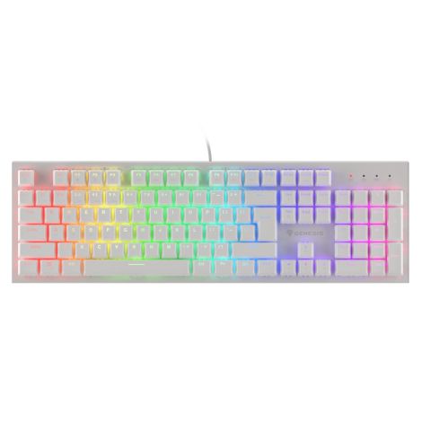 Genesis herná mechanická klávesnica THOR 303/RGB/Outemu Brown/Drôtová USB/US layout/Biela NKG-1861
