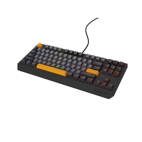 Genesis herná klávesnica THOR 230/TKL/RGB/Outemu Red/Drôtová USB/US layout/Anchor Negative Šedá NKG-2082