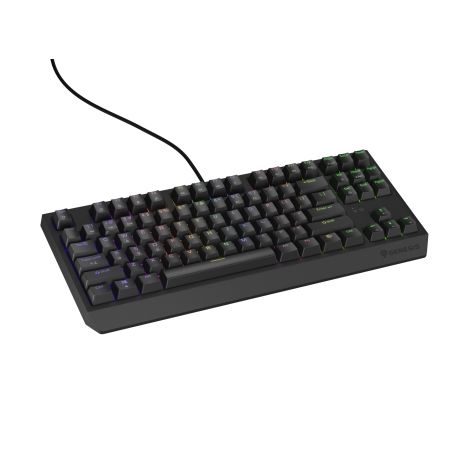 Genesis herná klávesnica THOR 230/TKL/RGB/Outemu Brown/Drôtová USB/US layout/Čierna NKG-2079