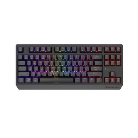 GENESIS herná klávesnica THOR 230/TKL/RGB/Outemu Silent Lemon/Bezdrôtová USB + Bluetooth/US layout/Č NKG-2108