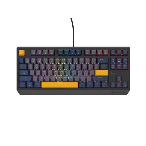 GENESIS herná klávesnica THOR 230/TKL/RGB/Outemu Panda/Drôtová USB/US layout/Naval Blue Negative NKG-2164