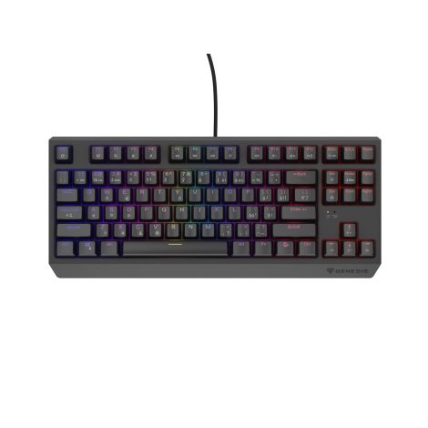 Herná klávesnica Genesis THOR 230/TKL/RGB/Outemu Red/Drôtové USB-A/ CZ- SK layout/Čierna NKG-2209