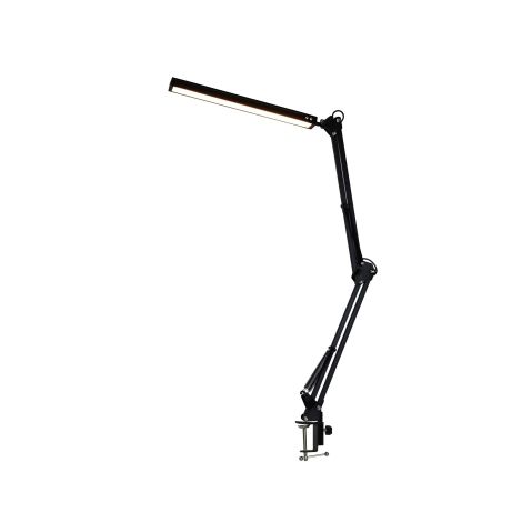 Platinet stolná LED lampa Flexy 10W stmievateľná s klipom, 1 rameno, čierna PLADLL10N