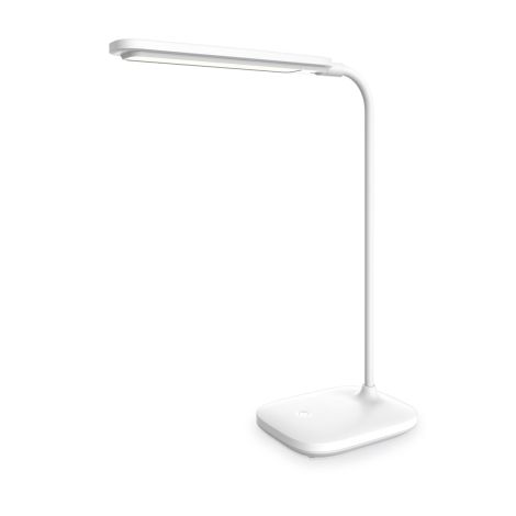 Platinet stolná LED lampa 5W stmievateľná, dotykové ovládanie, integrovaná batéria 2400mAh, biela PLADLL6728BL