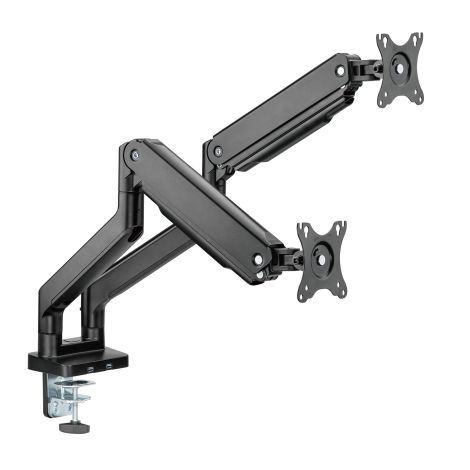 Držiak monitora Brateck LDT60-C024 dve ramená vedľa seba mechanická pružina Heavy Duty BRLDT60C024