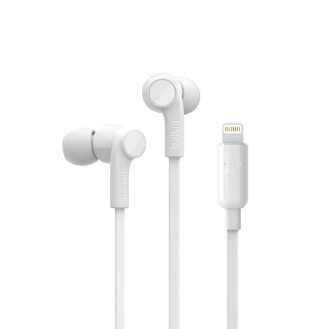 BELKIN sluchátka bílá s Lightning konektorem G3H0001btWHT