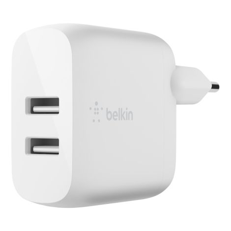 BELKIN Dual USB-A nabíjačka, 12W X2 WCB002vfWH