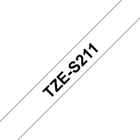 TZE-S211, biela/čierna, 6mm TZES211
