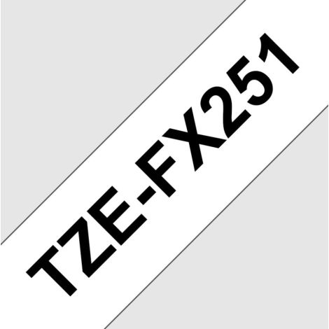 TZE-FX251, čierna tlač na biele, šírka 24 mm TZEFX251