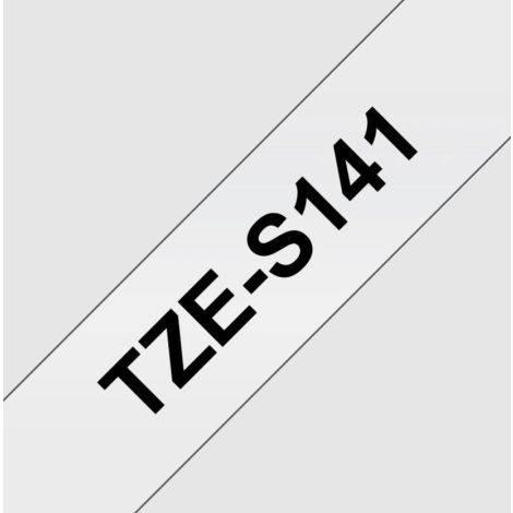 TZE-S141, priesvitná / čierna, 18mm TZES141