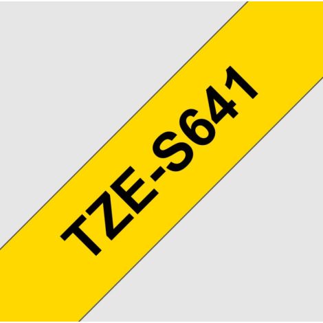 TZE-S641, žltá / čierna, 18mm TZES641