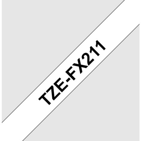 TZE-FX211, biela / čierna, 6mm TZEFX211