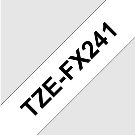 TZE-FX241, biela / čierna, 18 mm TZEFX241
