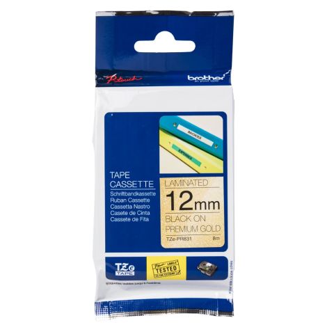 TZE-PR831 zlatá / čierna (12mm) TZEPR831