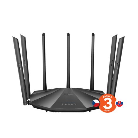 AC23 WiFi AC Router 2100Mb/s, 1x GWAN, 3x GLAN, VPN, IPv6, 7x 6dBi, 4x4 MU-MIMO, CZ App AC2100 75011843