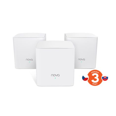 Tenda Nova MW5c (3-pack) WiFi AC1200 Mesh Gigabit systém Dual Band, 6x GLAN/GWAN, SMART CZ aplikácie 75011848